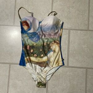 Lisa Blue Divinity one piece Swimsuit Bikini NWT (sample)